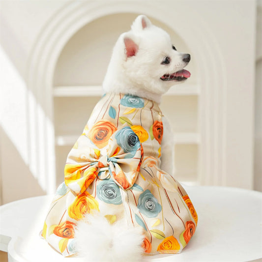 Cute Adorable Puppy Skirt for Small to Medium Sized Female Dogs