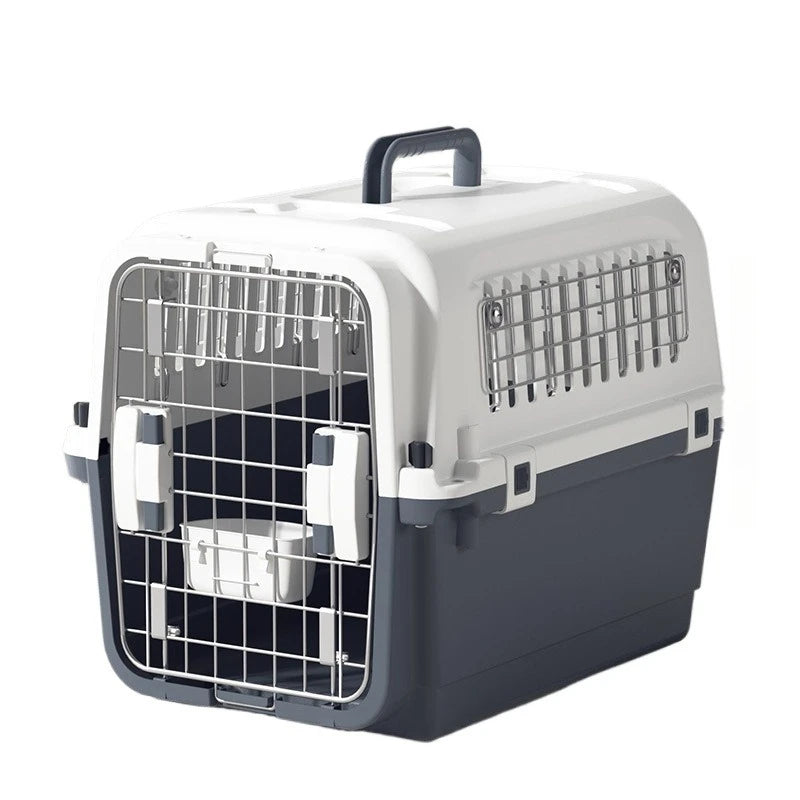 Airline Pet Carrier with Ventilation Windows Handle Small Dogs Cats
