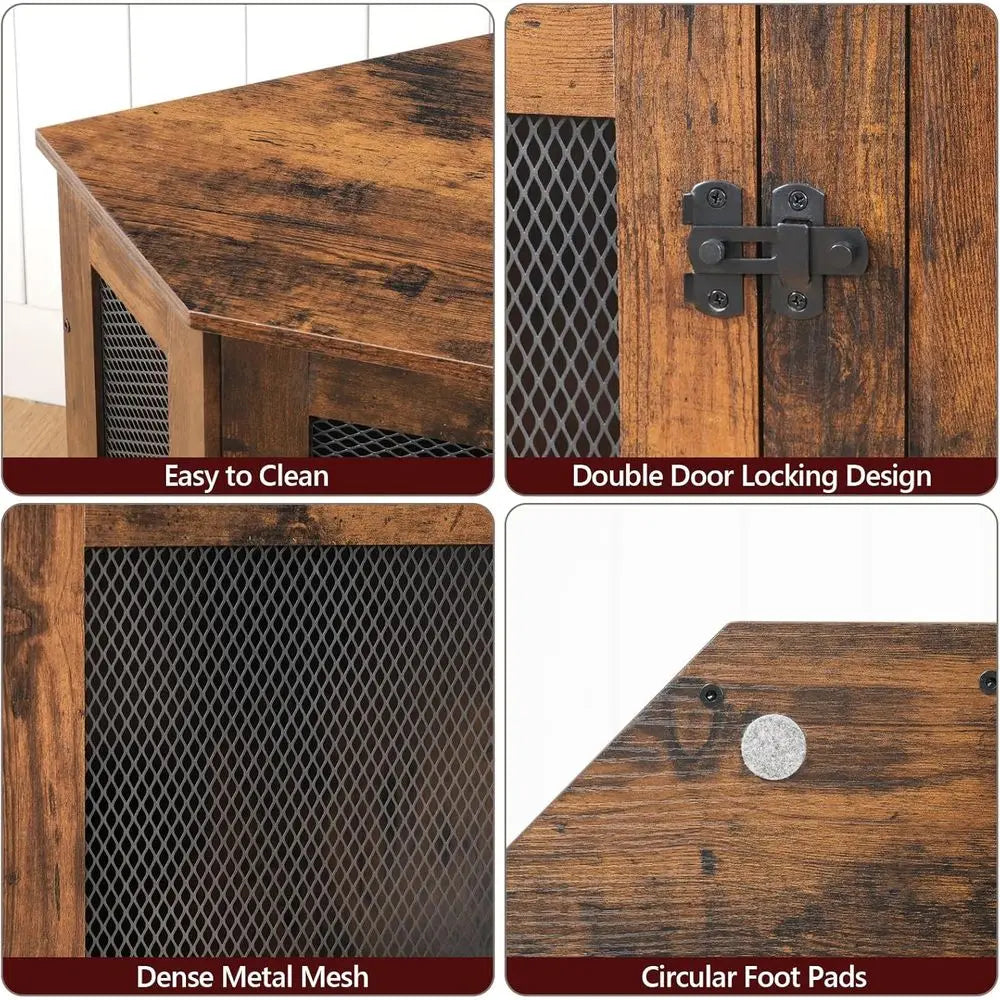 Dog Crate Furniture, Wooden Dog Kennel End Table,