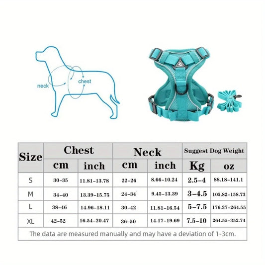 No Pull Dog Adjustable Harness Vest for Small Dogs Chest Strap Lead Walking
