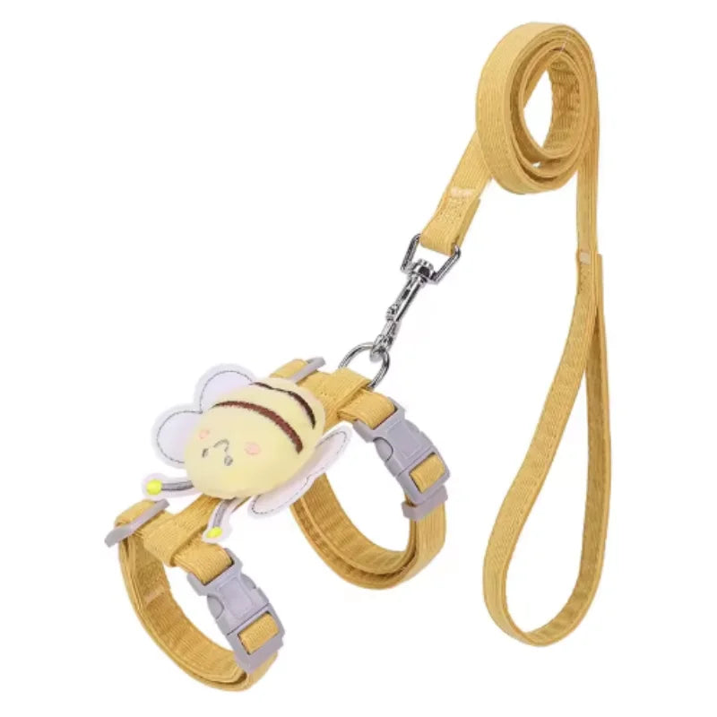 Adjustable Cat Harness Leash Set