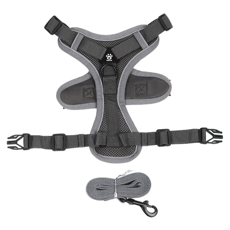 No Pull Dog Adjustable Harness Vest for Small Dogs Chest Strap Lead Walking
