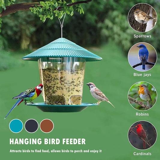 Bird Feeder Automatic Feeding Outdoor Bird Feeder