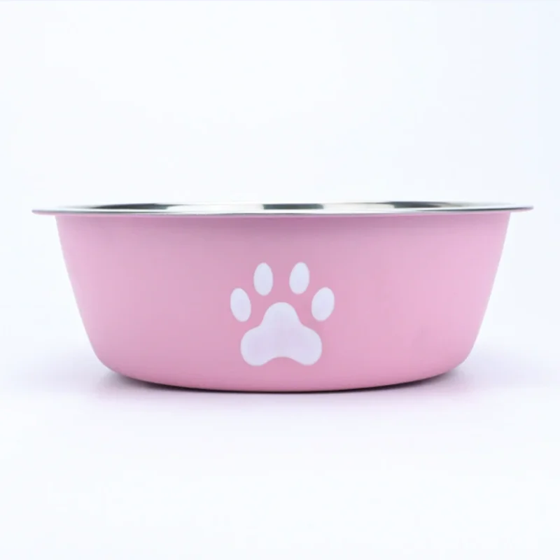 Large capacity stainless steel dog bowl