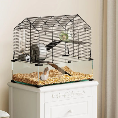 3 tier Metal Enclosure + Glass Cages for Guinea Pigs