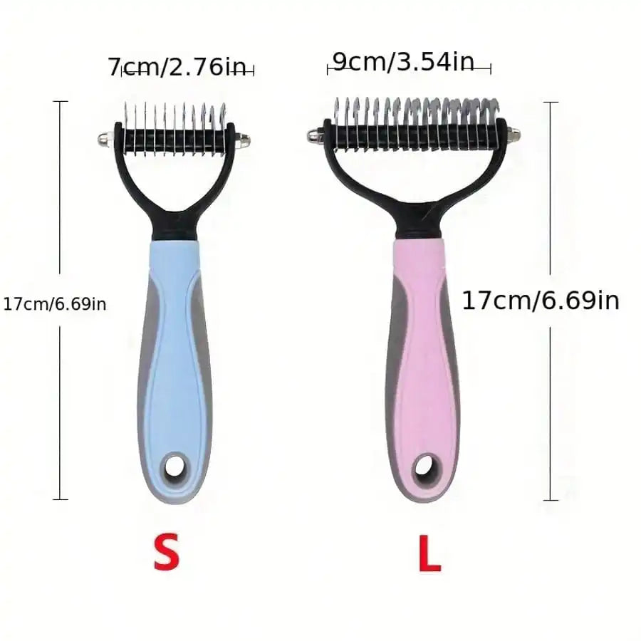 Pet Fur Cutter, Dog Grooming Shedding Tool, Double-Sided Pet Brush, Pet Supplies