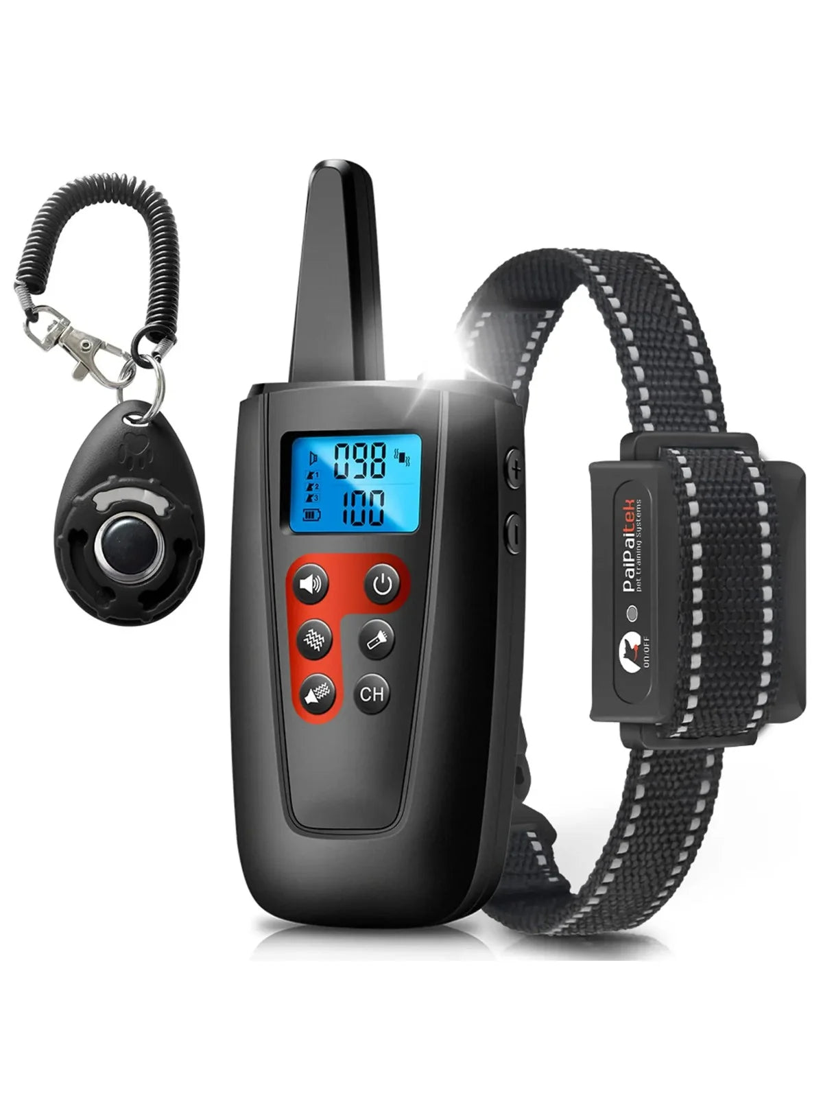 No Shock Dog Training Collar  IPX7 Waterproof Electric Collar with Remote