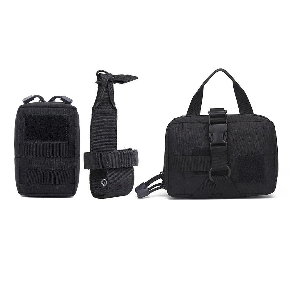 Dog Tactical Bags Set Molle Pouches Belt Attaching on Harness