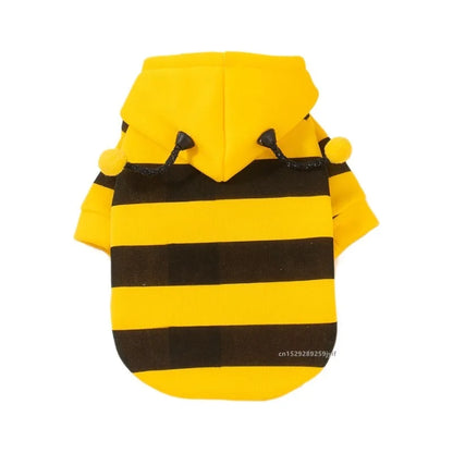 Bee Pet Puppy Coat Apparel Outfit  Small Medium Dogs & Cats
