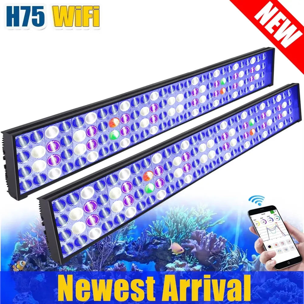 NEW  Led Aquarium Light, Full Spectrum Lamp For 60-240cm Reef Corals Seawater Led  Lights