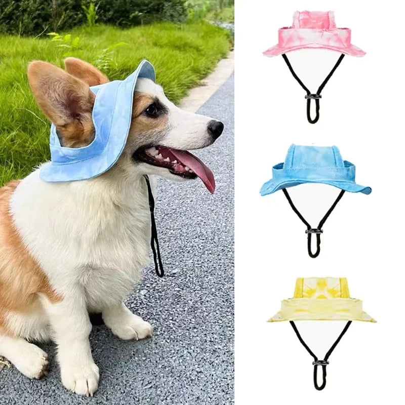 Pet Hat with Ear Holes Medium Small Dogs