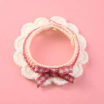 Cute Bow-knot Hand-knitted