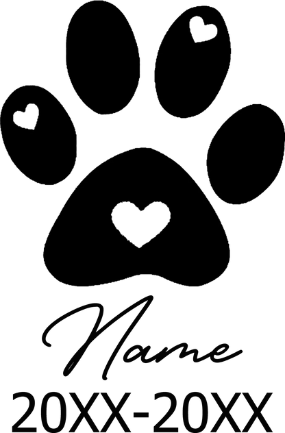 Memorial Stone Custom Dogs Name and Date of Death Personalized