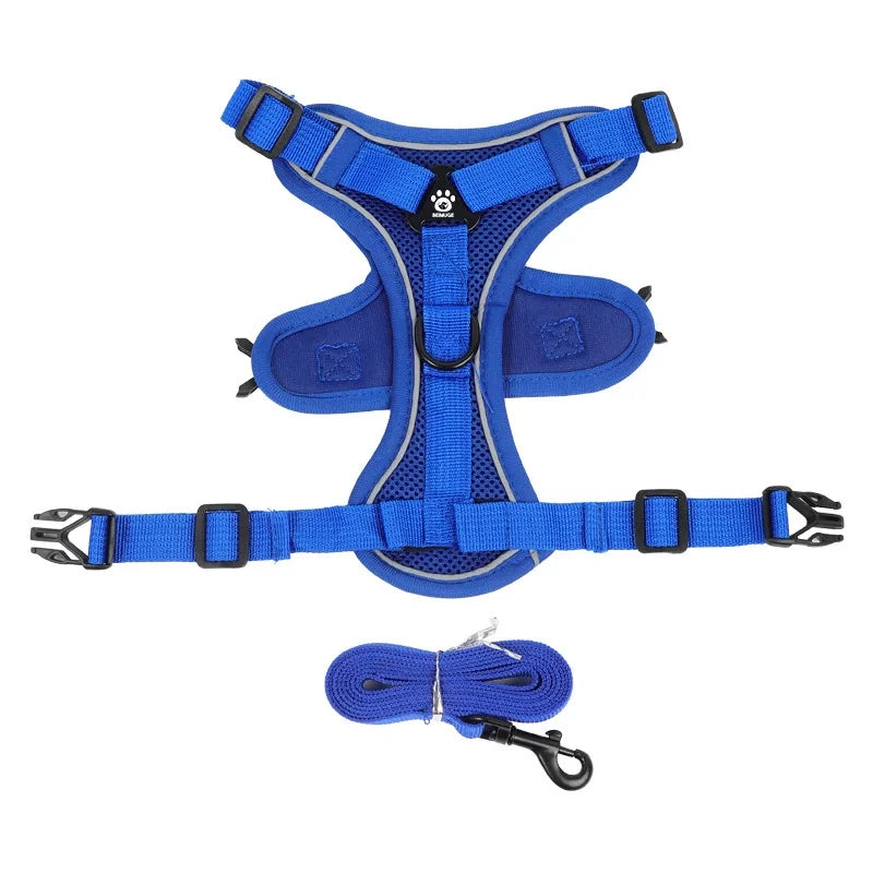No Pull Dog  Adjustable Harness Vest for Small Dogs Chest Strap Lead Walking