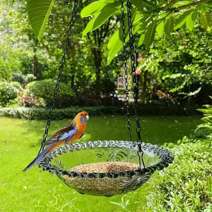 Hanging Bird Bath Feeder Set with Chain