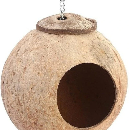 1Pc Natural Coconut Shell  Bird Nest  Parrot Budgie Parakeet Cockatiel Conure