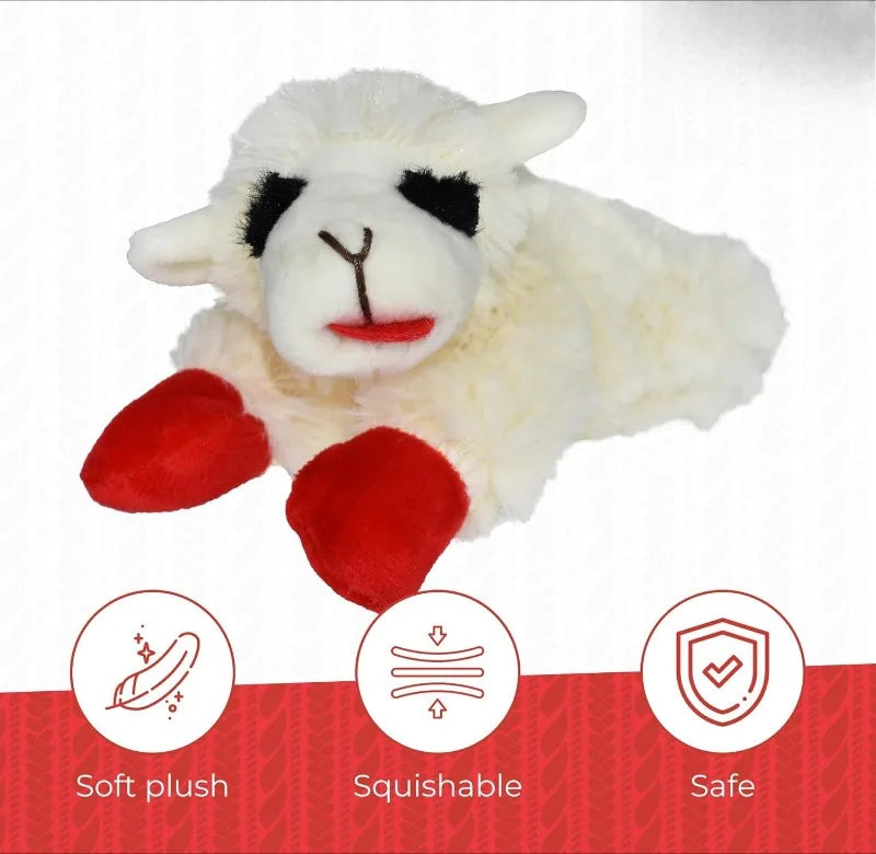 6" Lamb Chop Squeaky Dog Toy