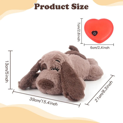 Puppy Heartbeat Plush Toy for Anxiety Relief, Sleep & Training