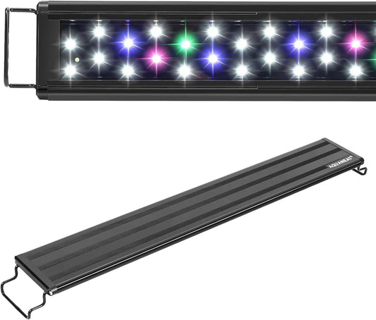 LED Aquarium Light Full Spectrum for 48 to 54 Inch Fish Tank with Adjustable Mounts