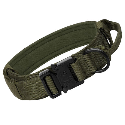Heavy Duty Tactical Dog Collars with Patch Training  Medium and Large Dogs