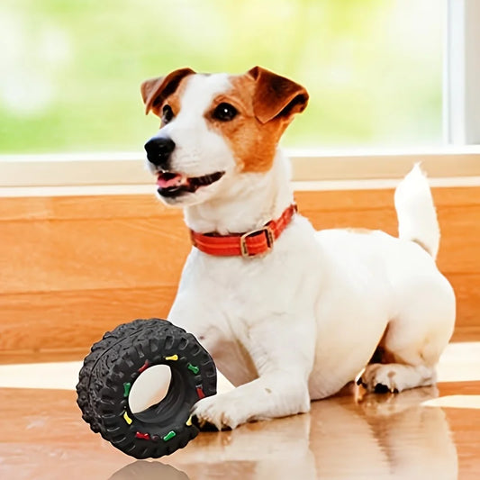 Training Toy Durable Chew Wheel Interactive Sound Toy for Small Medium Dogspets
