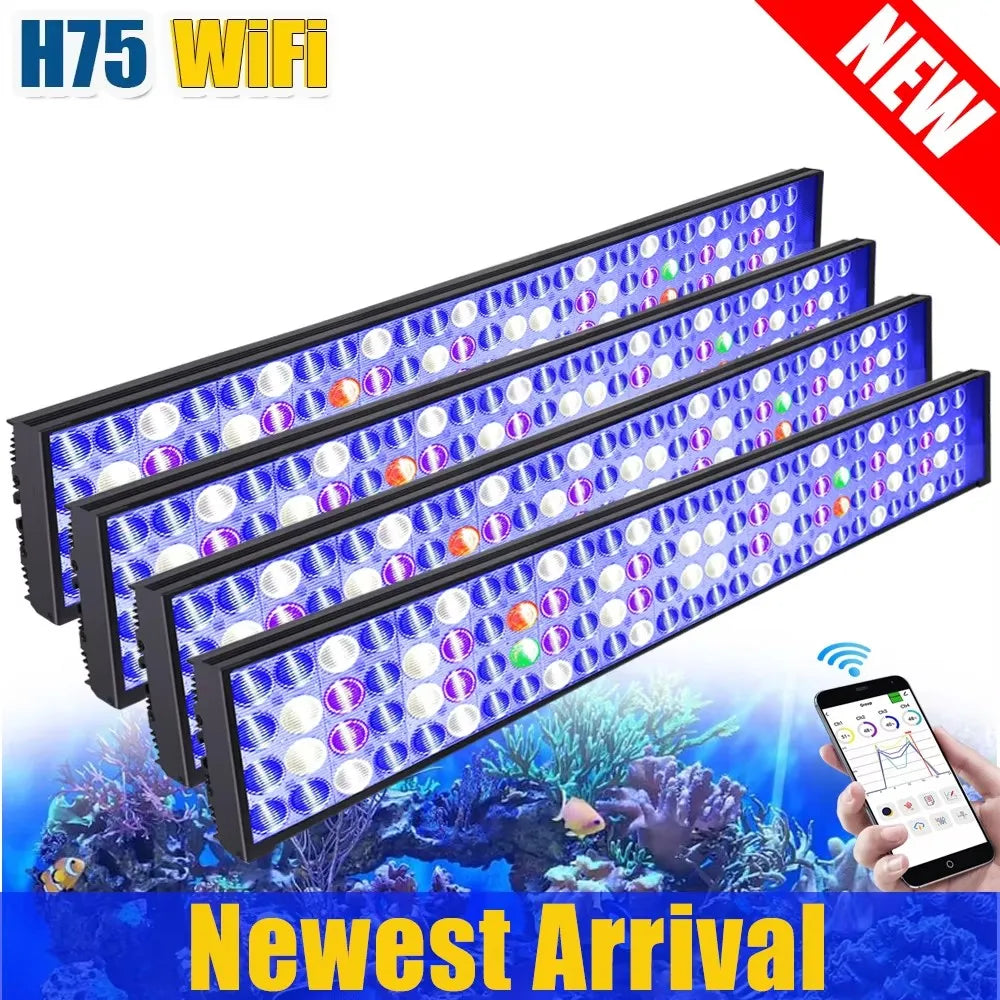 NEW  Led Aquarium Light, Full Spectrum Lamp For 60-240cm Reef Corals Seawater Led  Lights