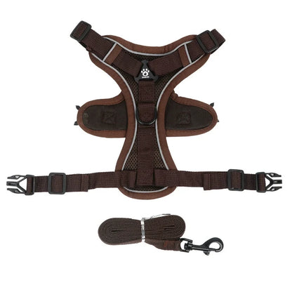 No Pull Dog  Adjustable Harness Vest for Small Dogs Chest Strap Lead Walking