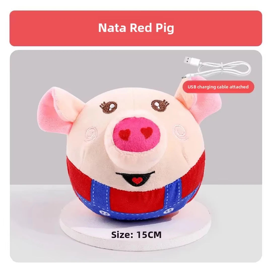 Dog Toys Interactive Puzzle Electric Jumping Ball USB Rechargeable