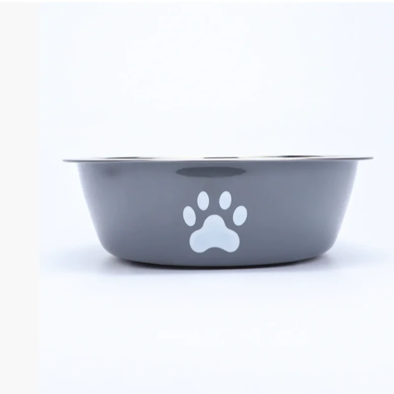 Large capacity stainless steel dog bowl