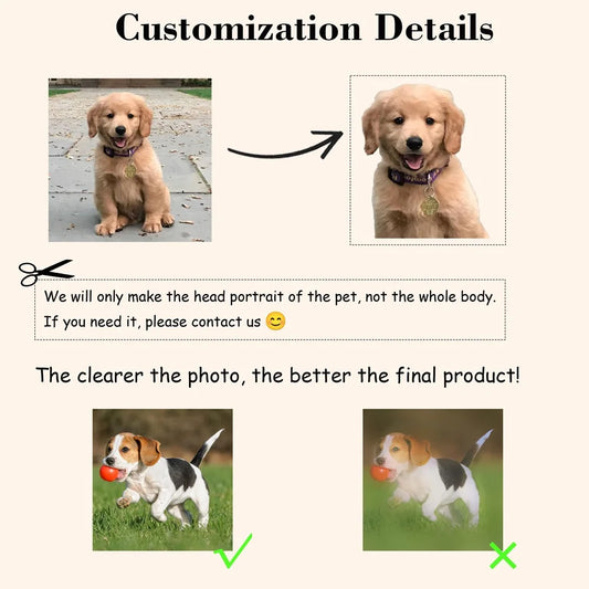 Personalized Pet Photo  Frame Acrylic Wooden Base  Cat Dog Pet Loss Christmas Gift
