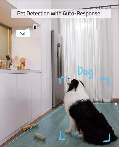 Renewed eufy Security 2K Indoor Cam Pan & Tilt, Plug-in Security with Wi-Fi,  Camera, Human & Pet AI