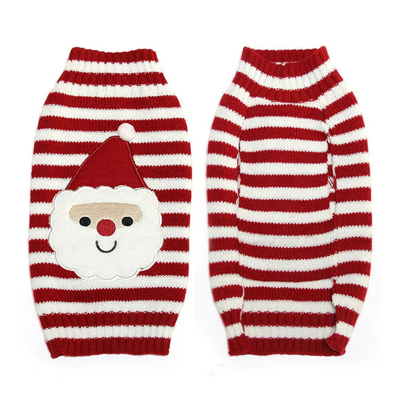 Dog Sweater Christmas Winter Warm Dog  Knitted Sweater