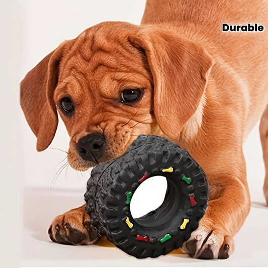 Training Toy Durable Chew Wheel Interactive Sound Toy for Small Medium Dogspets