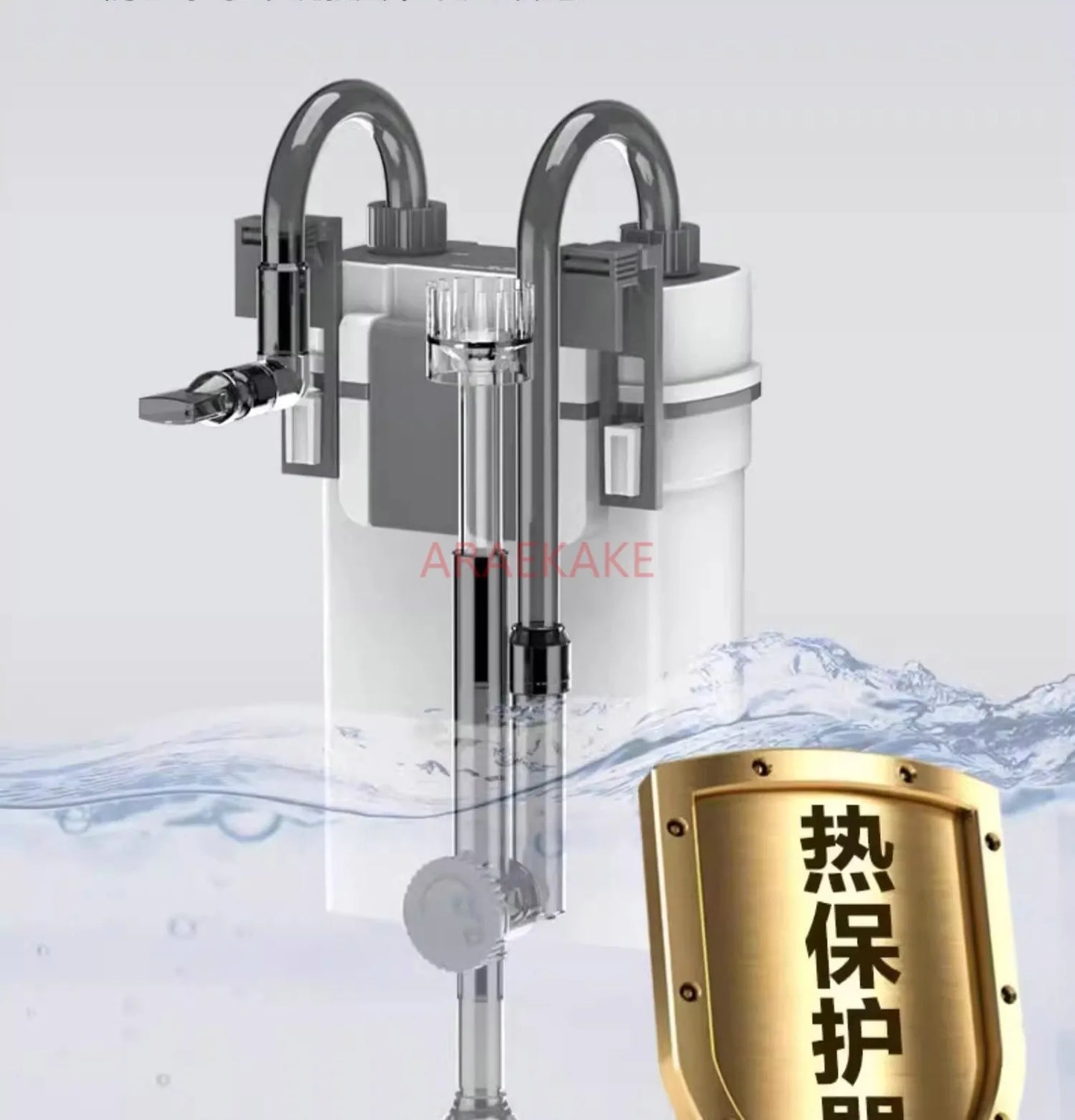 Fish tank filter wall mounted circulation system