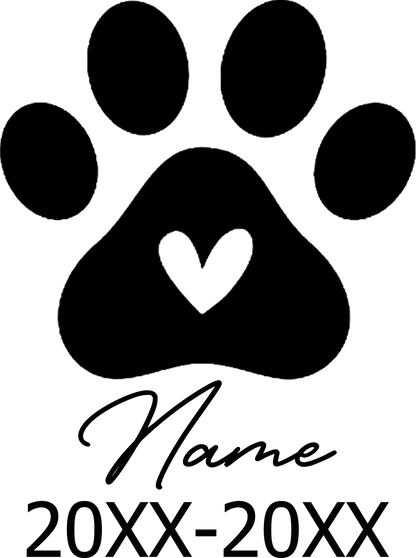 Memorial Stone Custom Dogs Name and Date of Death Personalized