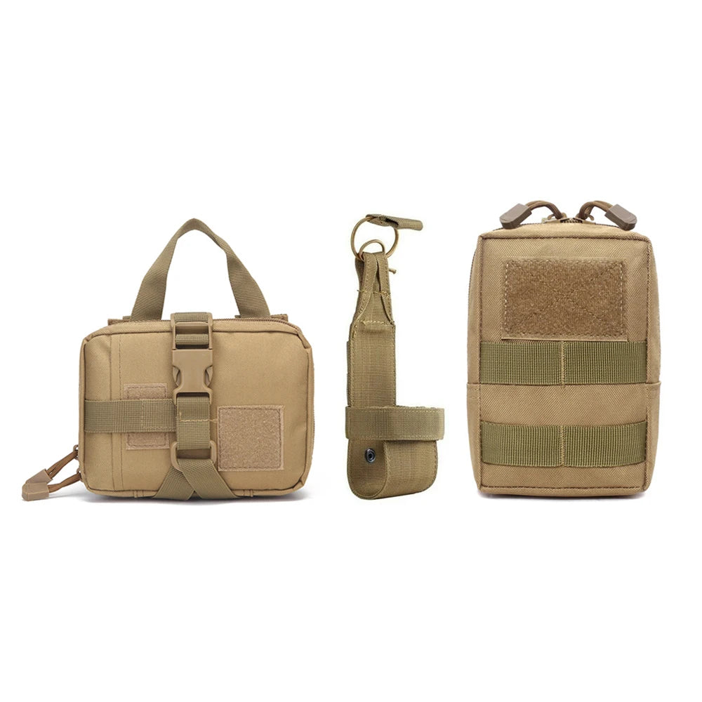 Dog Tactical Bags Set Molle Pouches Belt Attaching on Harness