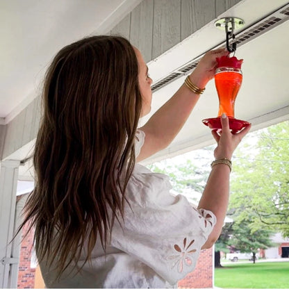 Glass Hummingbird Feeder  Ant Moat Easy Clean Dishwasher