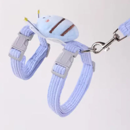 Adjustable Cat Harness Leash Set