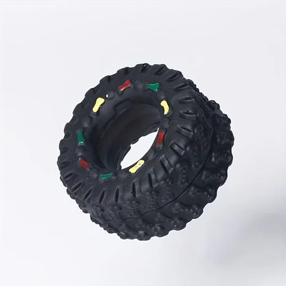 Training Toy Durable Chew Wheel Interactive Sound Toy for Small Medium Dogspets