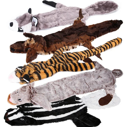 Plush Dog Toy No Stuffing Dog Toys With Squeakers Durable Medium And Large Dogs