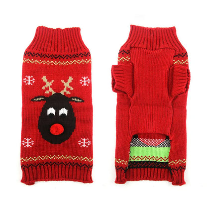 Dog Sweater Christmas Winter Warm Dog  Knitted Sweater