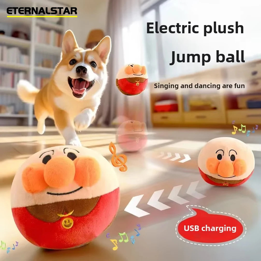 Dog Toys Interactive Puzzle Electric Jumping Ball USB Rechargeable