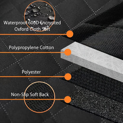 Car Seat Cover 100% Waterproof  Hammock 600D Heavy Duty Scratch & Slip Durable