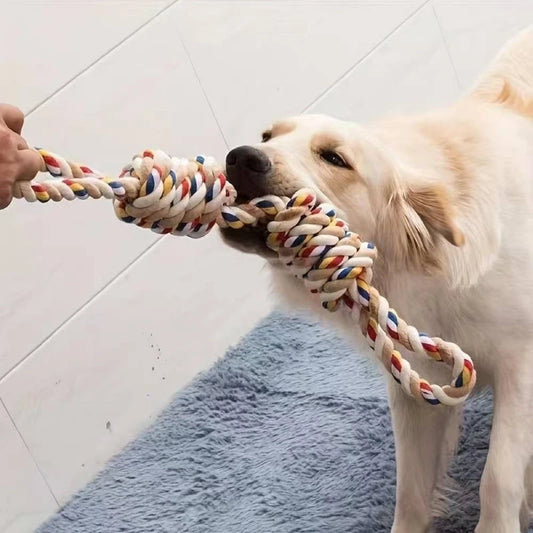 Durable Teeth-Cleaning Rope Toy for Dogs