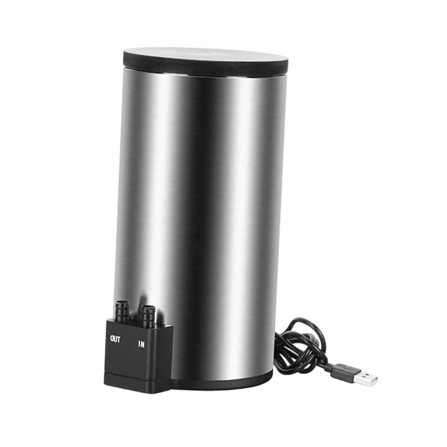 Quiet Aquarium External Canister Filter USB Powered Stainless Steel Mini Water Filter