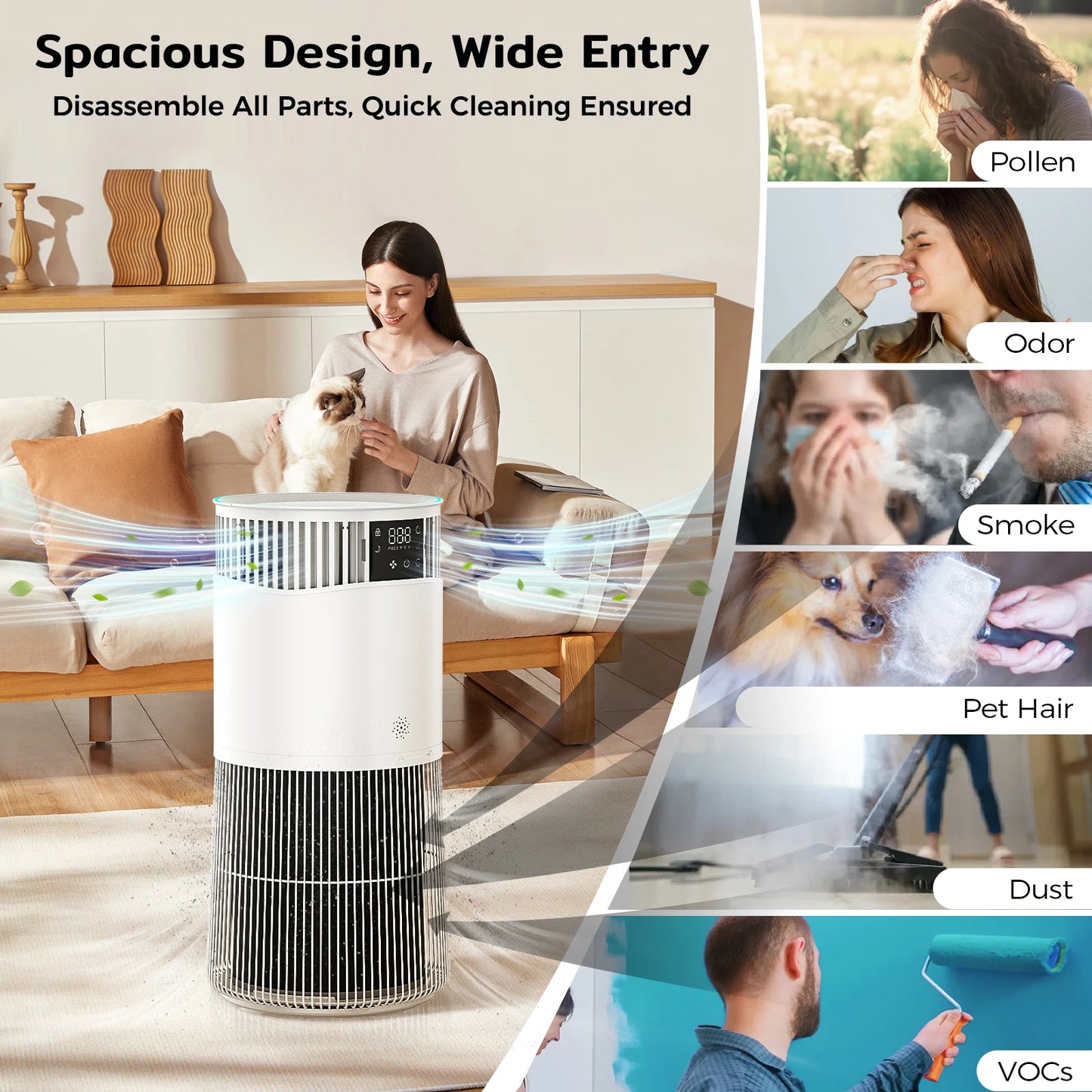 Amicura P2 Air Purifier for Pet Allergy Sufferers