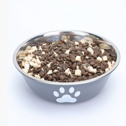 Large capacity stainless steel dog bowl