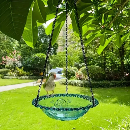 Hanging Bird Bath Feeder Set with Chain
