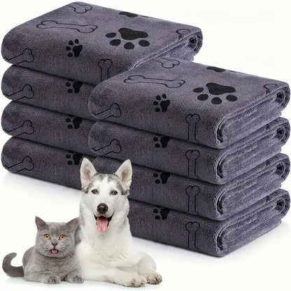1pc Quick-Drying Microfiber Dog Towel  24 x 40