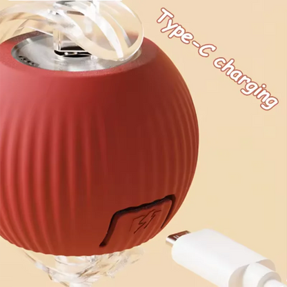 Interactive Self-Play Cat Toys, Automatic Teaser Ball and Rotating